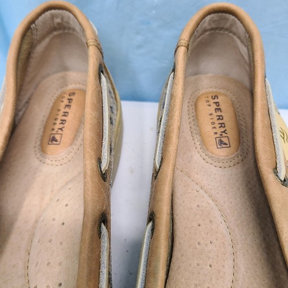 Sperry Top Sider Womens Angelfish Brown Leopard Sequin Size 9 M Boat Shoes - Picture 2 of 6